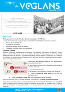 Image de la Lettre Voglans Janvier 2026