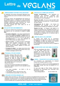 Image de la Lettre Voglans Été 2026