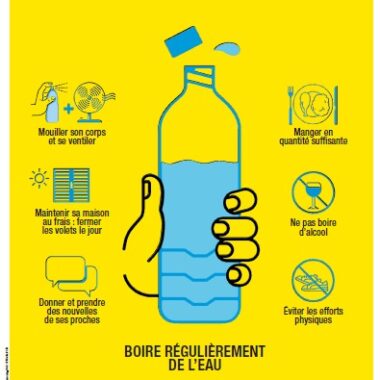 Canicule Fortes Chaleurs - Adoptez les bons réflexes