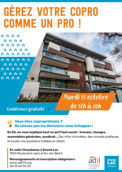 ADIL Octobre 2026 - Bien gérer votre copropriété